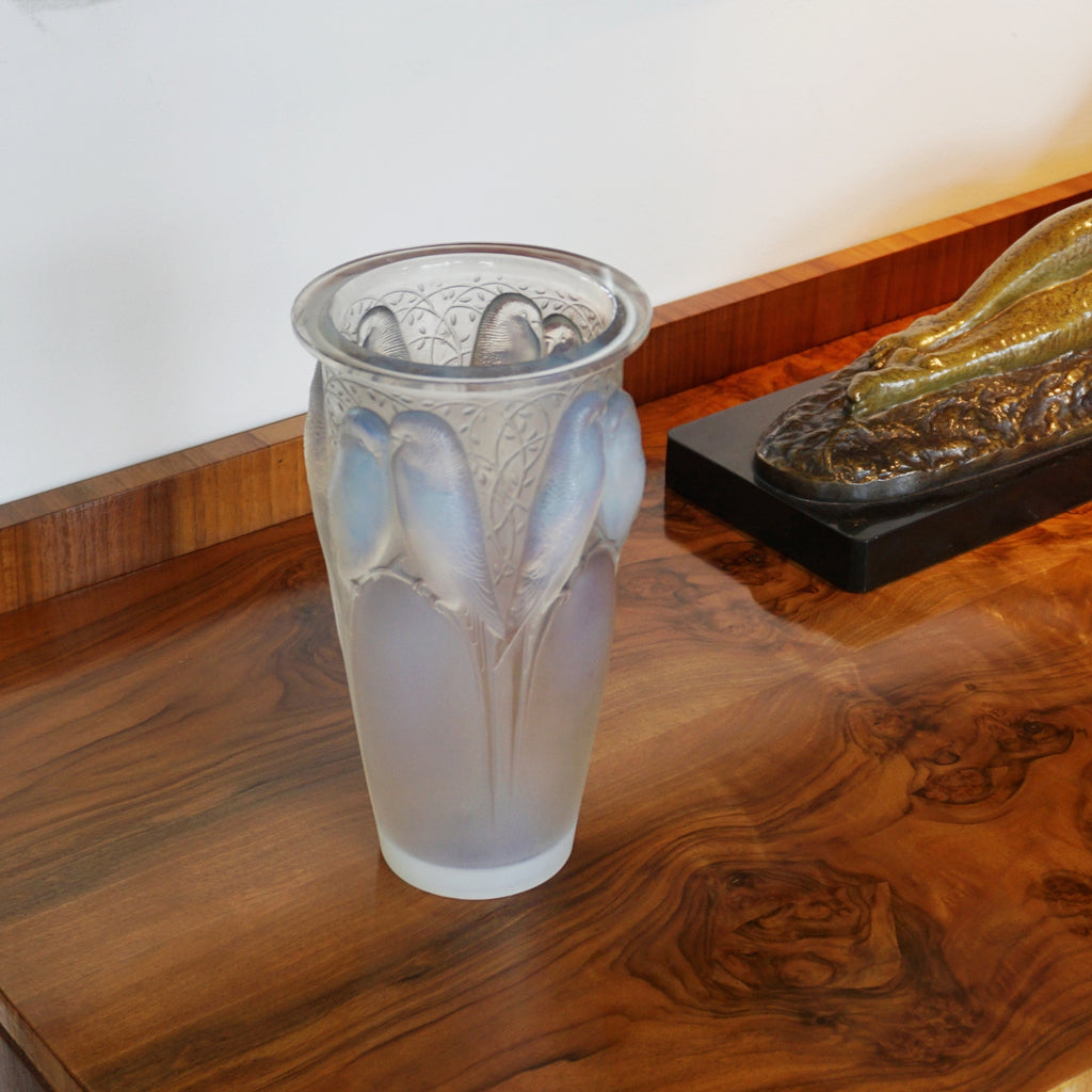 René Lalique Ceylan Art Deco Glass Vase - René Lalique Glass - Jeroen Markies Art Deco