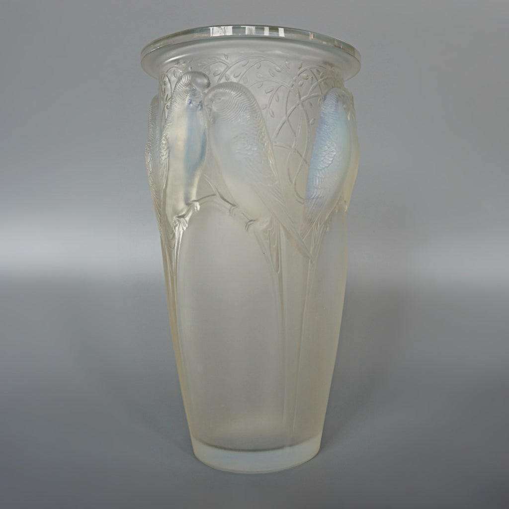 René Lalique Ceylan Opalescent Art Deco Glass Vase - René Lalique Glass - Jeroen Markies Art Deco