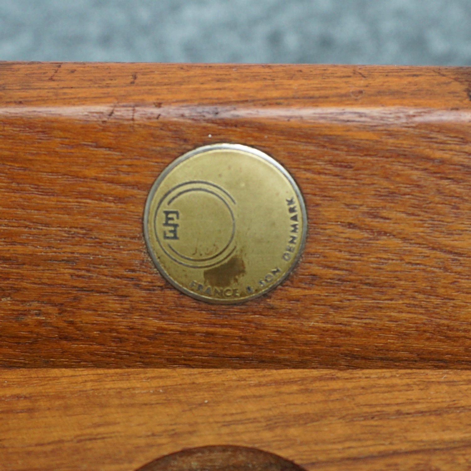 Vintage 1960's Grete Jalk for France & Son Danish Easy Chair Teak and White Boucle - Jeroen Markies Art Deco