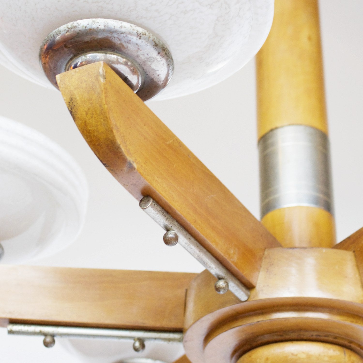 A Solid Walnut Art Deco Chandelier Jeroen Markies Art Deco