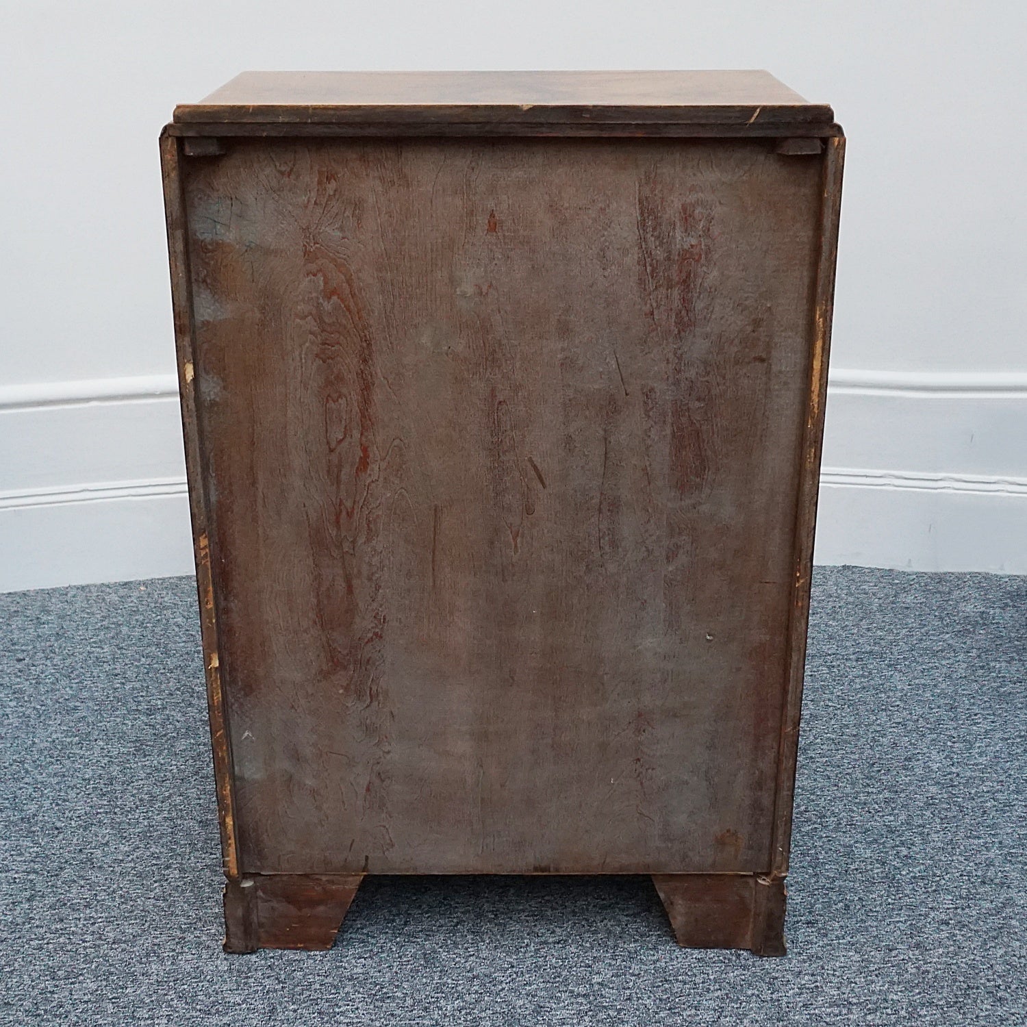 Vintage walnut 1930's English Art Deco Chest of Drawers - Jeroen Markies Art Deco