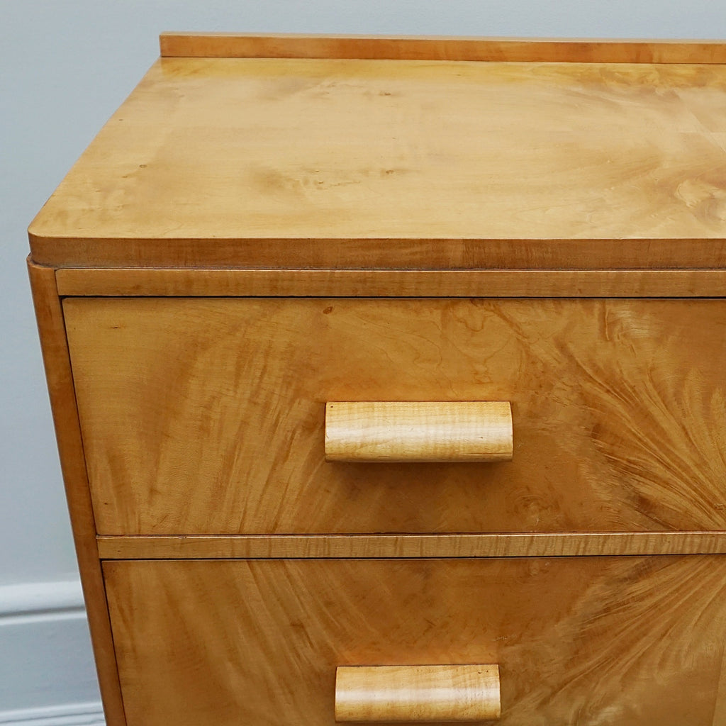 Vintage Art Deco Walnut Chest of Drawers - Jeroen Markies Art Deco