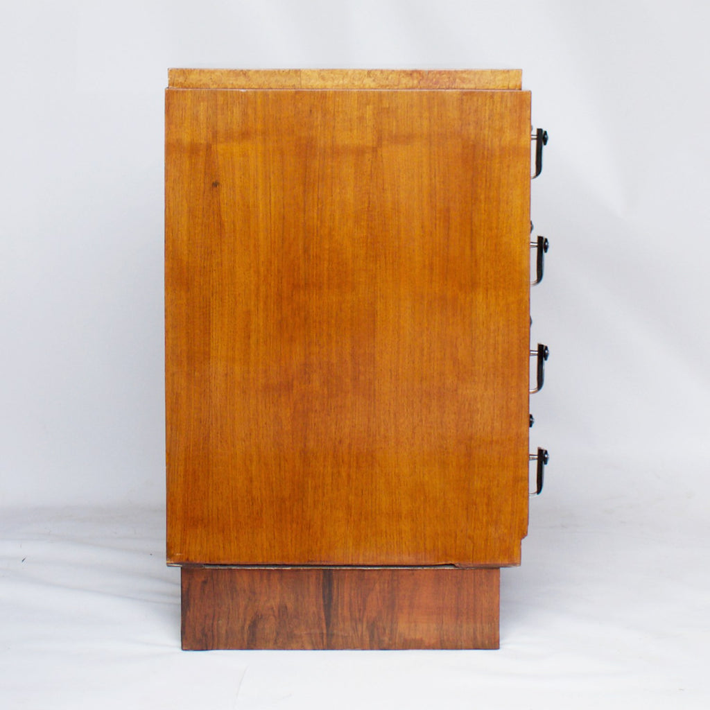 Art Deco Figured and Burr Walnut Chest of Drawers Jeroen Markies Art Deco