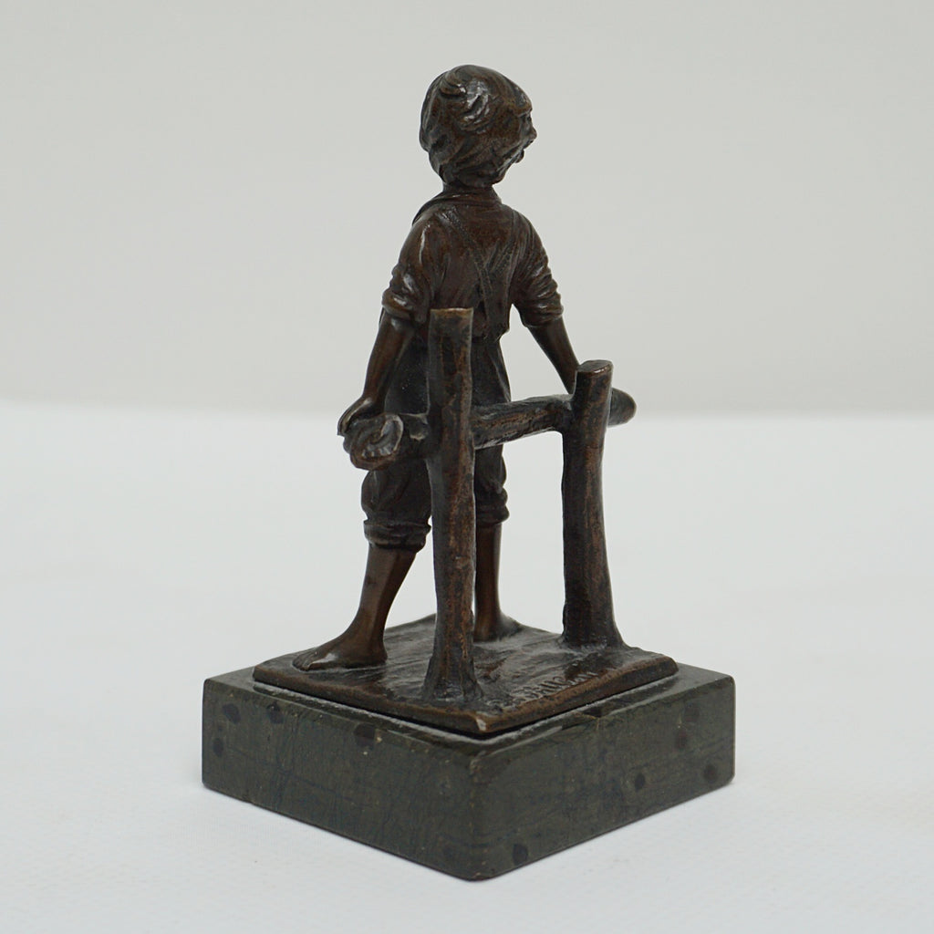 Early 20th Century Bronze Figure of a Young Boy - Jeroen Markies Art Deco
