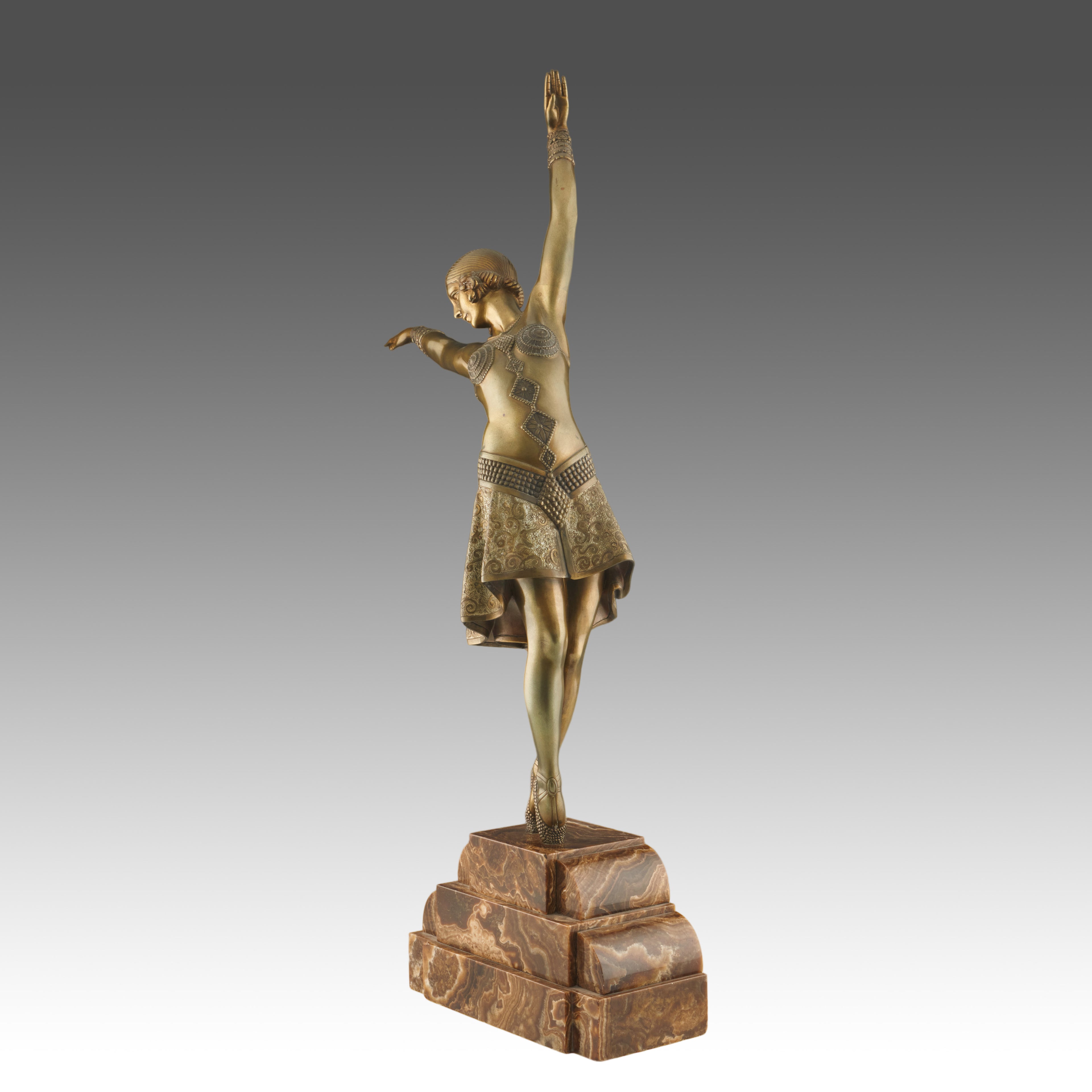 'Vedette' Large Art Deco Bronze Sculpture by Demetre Chiparus ' Jeroen Markies Art Deco