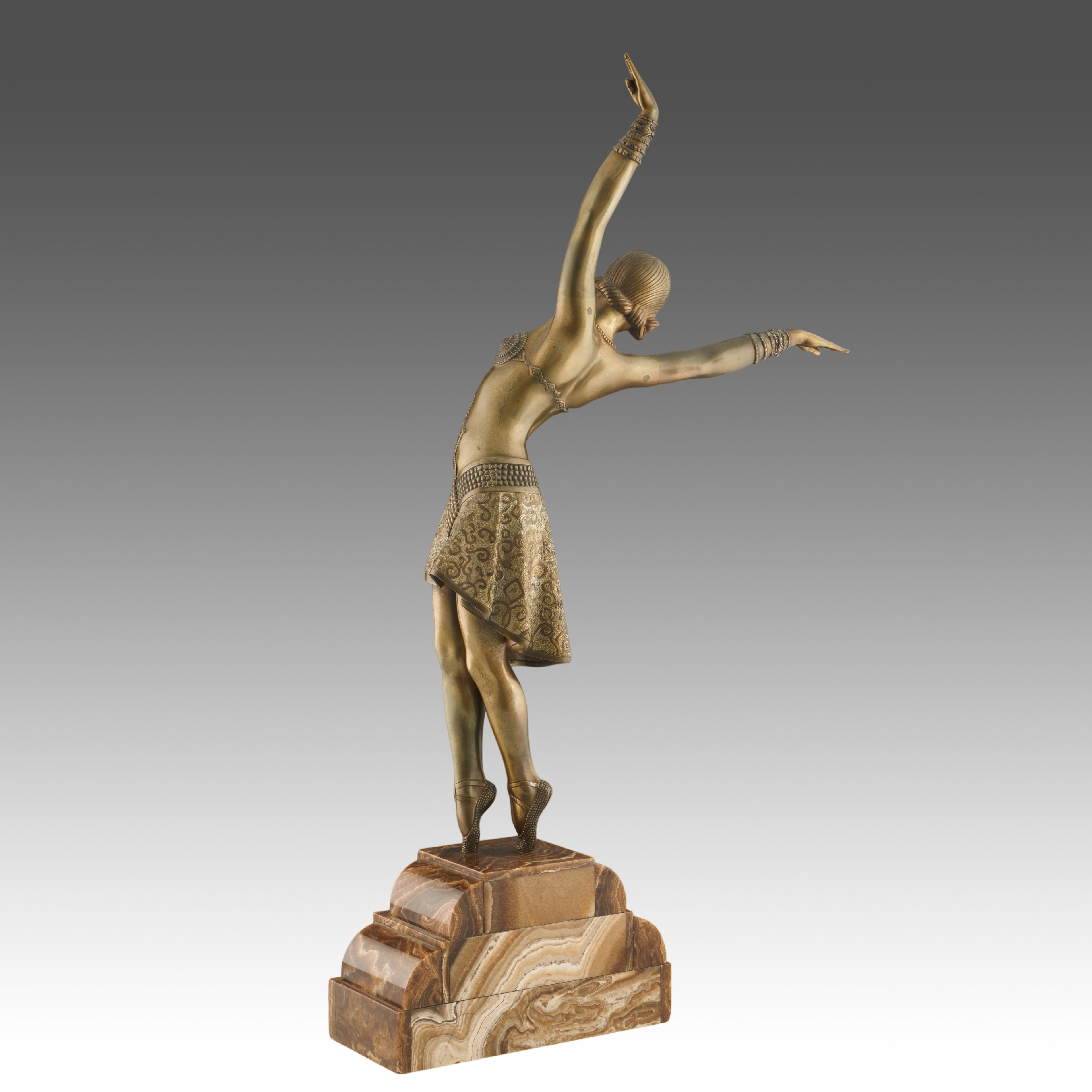 'Vedette' Large Art Deco Bronze Sculpture by Demetre Chiparus ' Jeroen Markies Art Deco