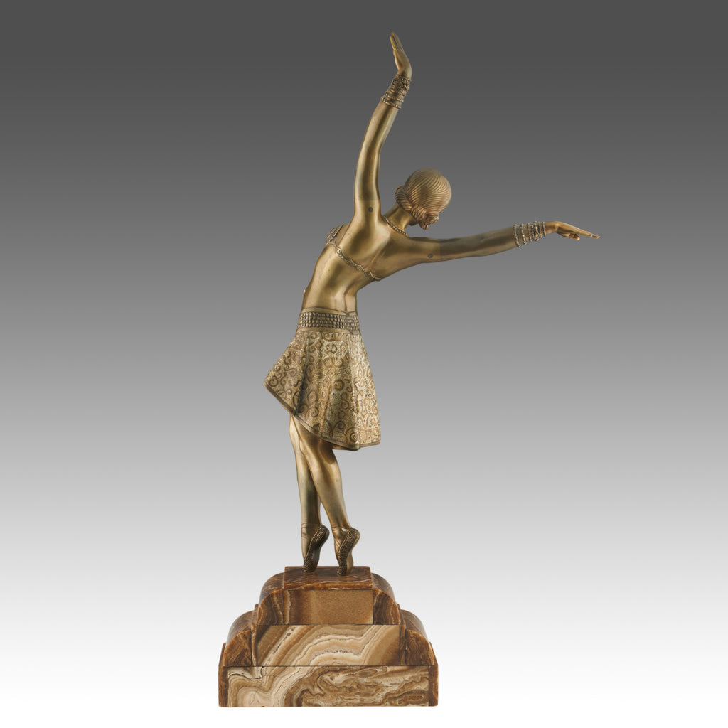 'Vedette' Large Art Deco Bronze Sculpture by Demetre Chiparus ' Jeroen Markies Art Deco