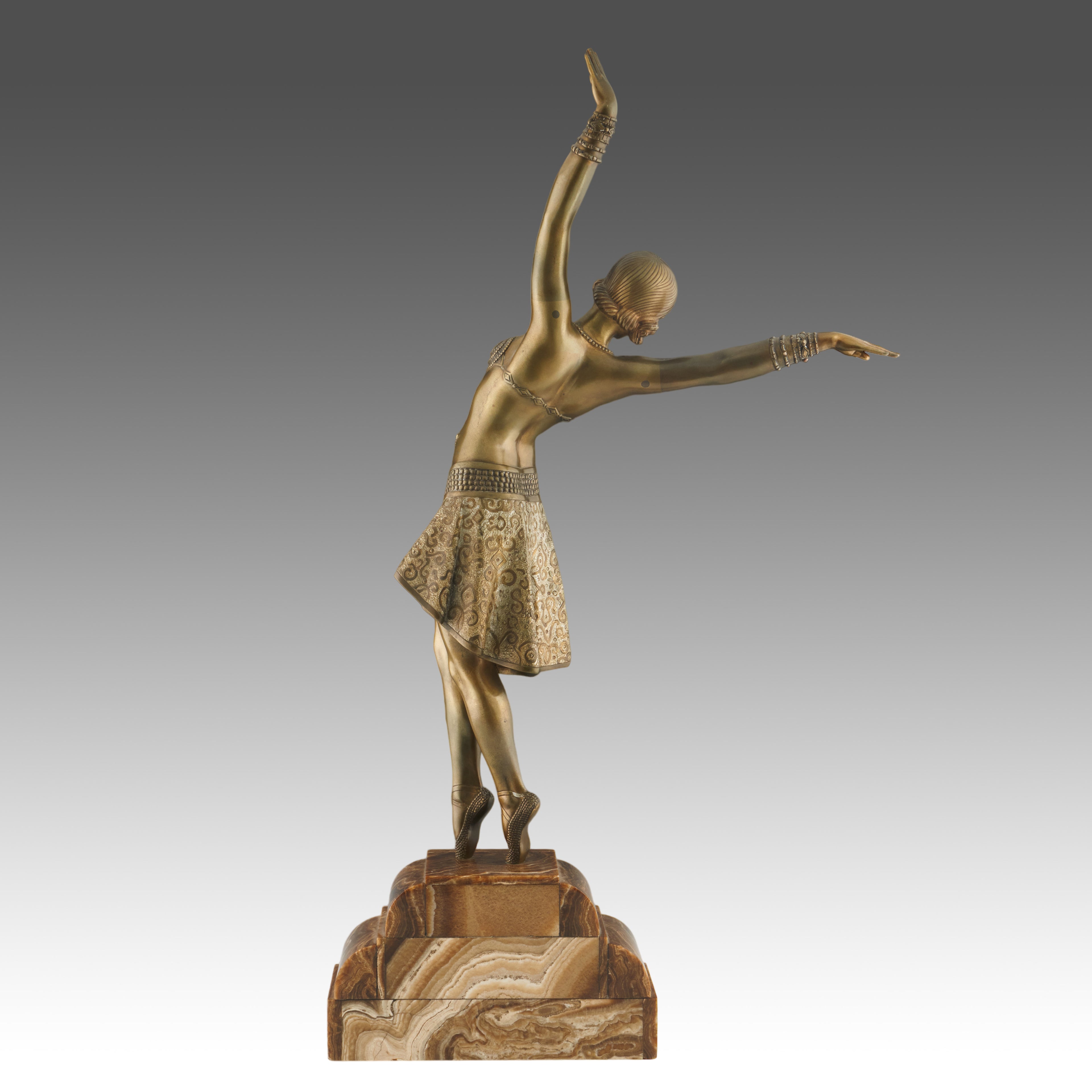 'Vedette' Large Art Deco Bronze Sculpture by Demetre Chiparus ' Jeroen Markies Art Deco