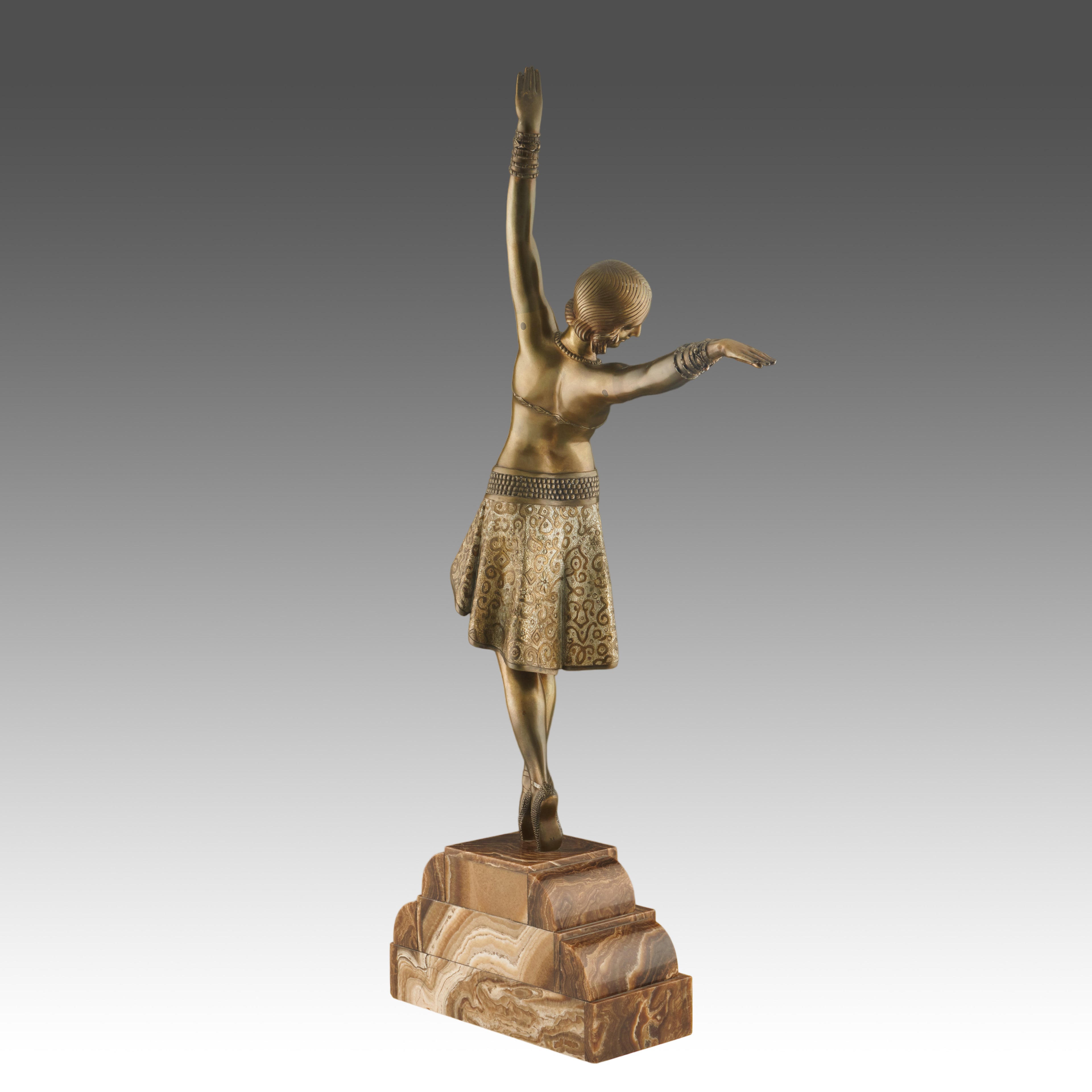 'Vedette' Large Art Deco Bronze Sculpture by Demetre Chiparus ' Jeroen Markies Art Deco