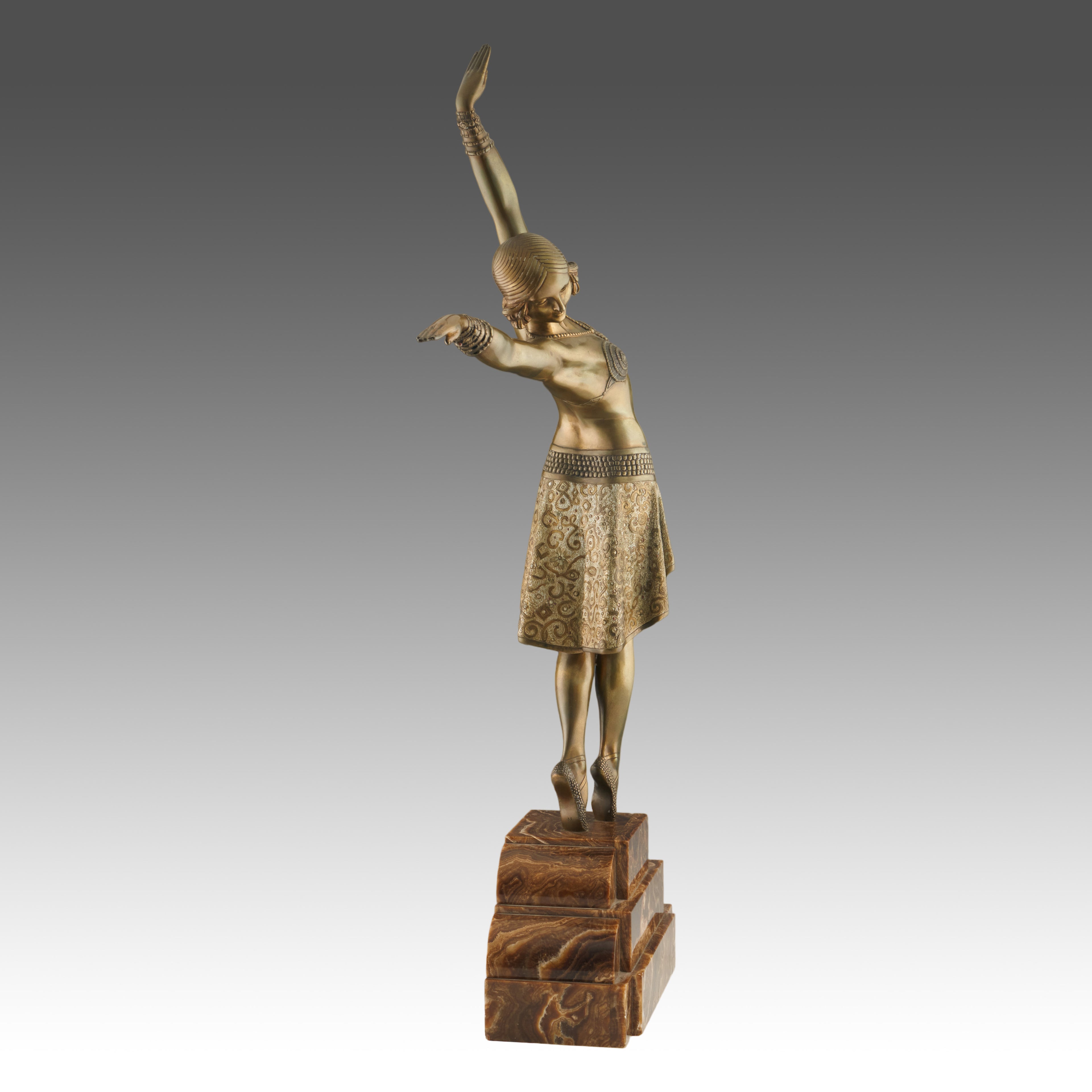 'Vedette' Large Art Deco Bronze Sculpture by Demetre Chiparus ' Jeroen Markies Art Deco