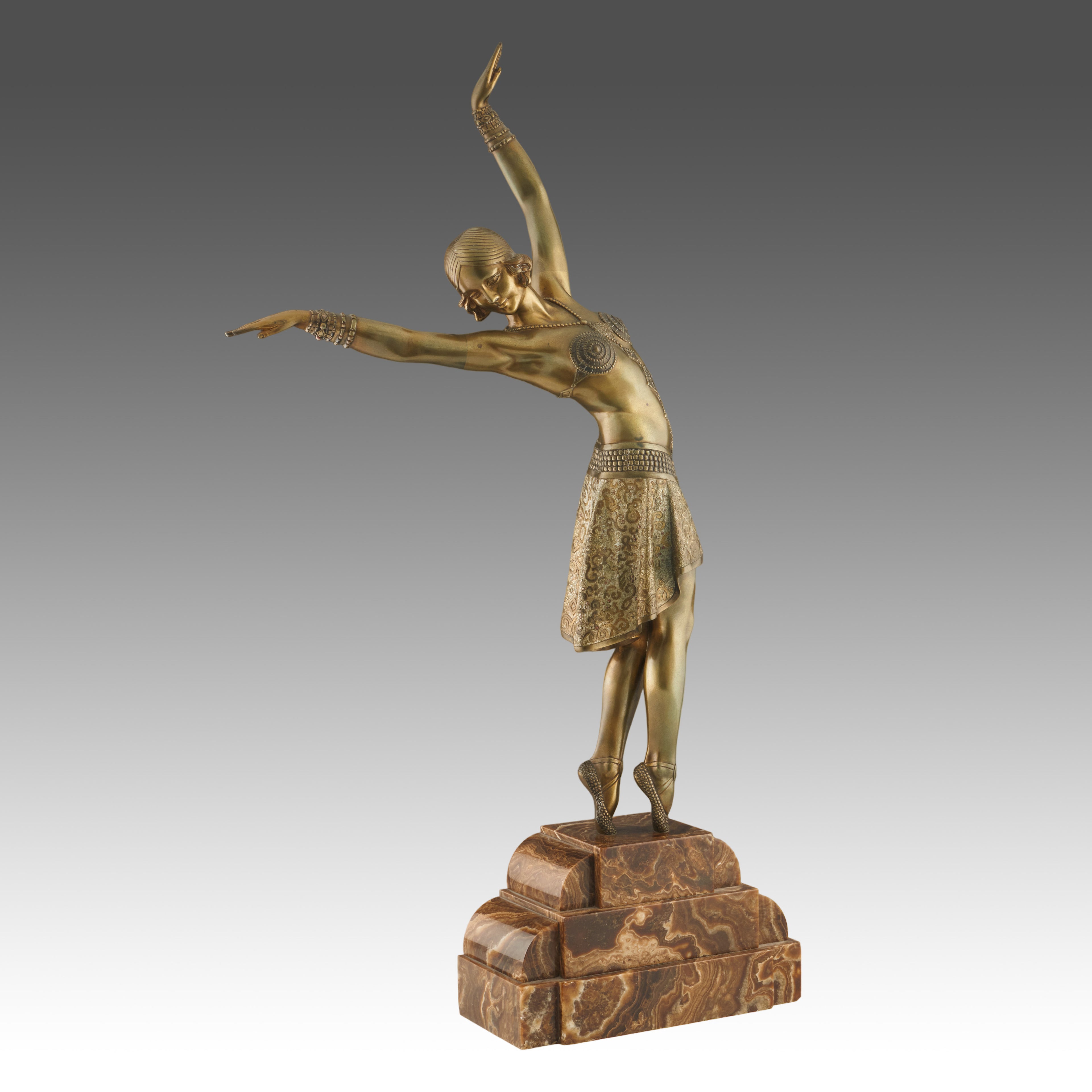 'Vedette' Large Art Deco Bronze Sculpture by Demetre Chiparus ' Jeroen Markies Art Deco