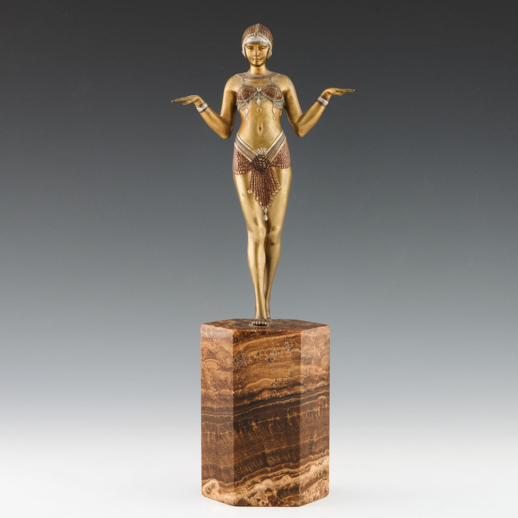 Original Rare and Fine Example of a Dancer by Demetre Chiparus - Jeroen Markies Art Deco