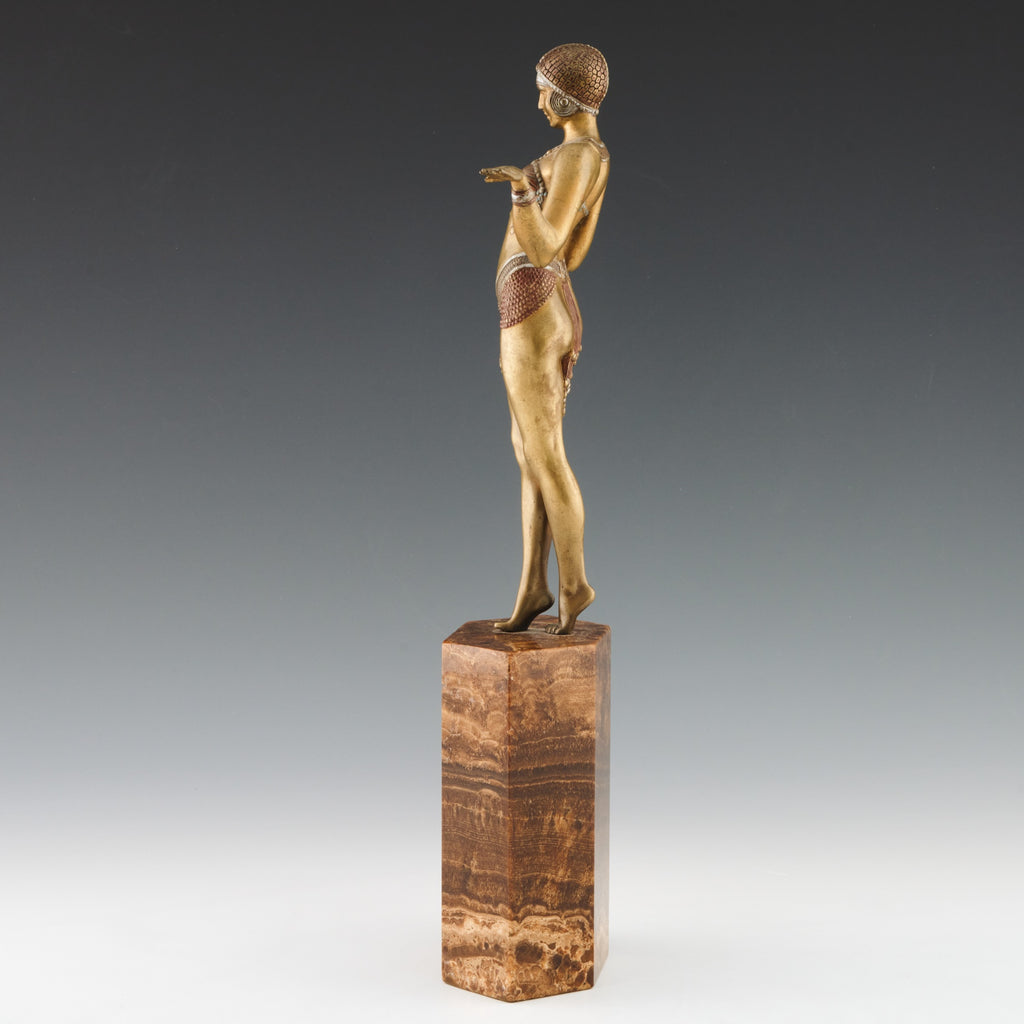 Original Rare and Fine Example of a Dancer by Demetre Chiparus - Jeroen Markies Art Deco