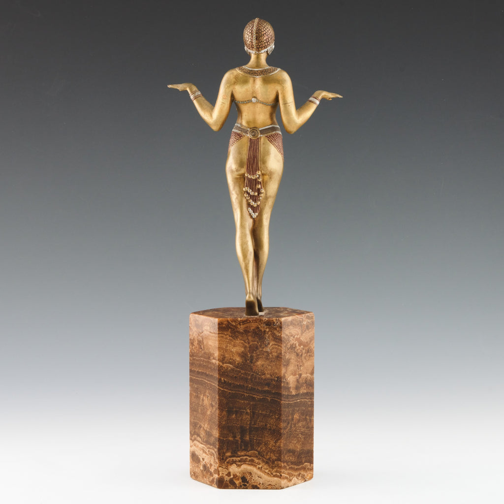 Original Rare and Fine Example of a Dancer by Demetre Chiparus - Jeroen Markies Art Deco