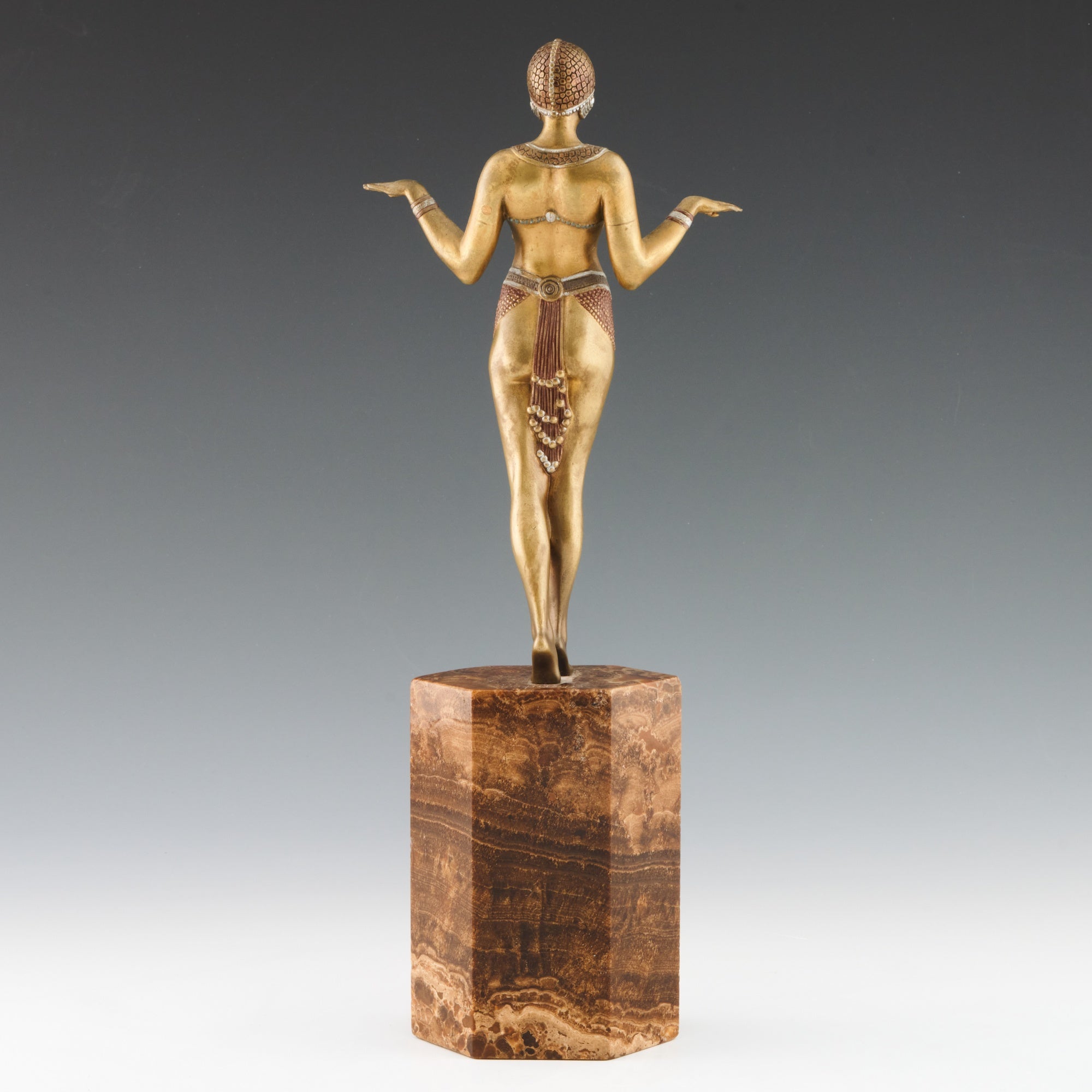 Original Rare and Fine Example of a Dancer by Demetre Chiparus - Jeroen Markies Art Deco