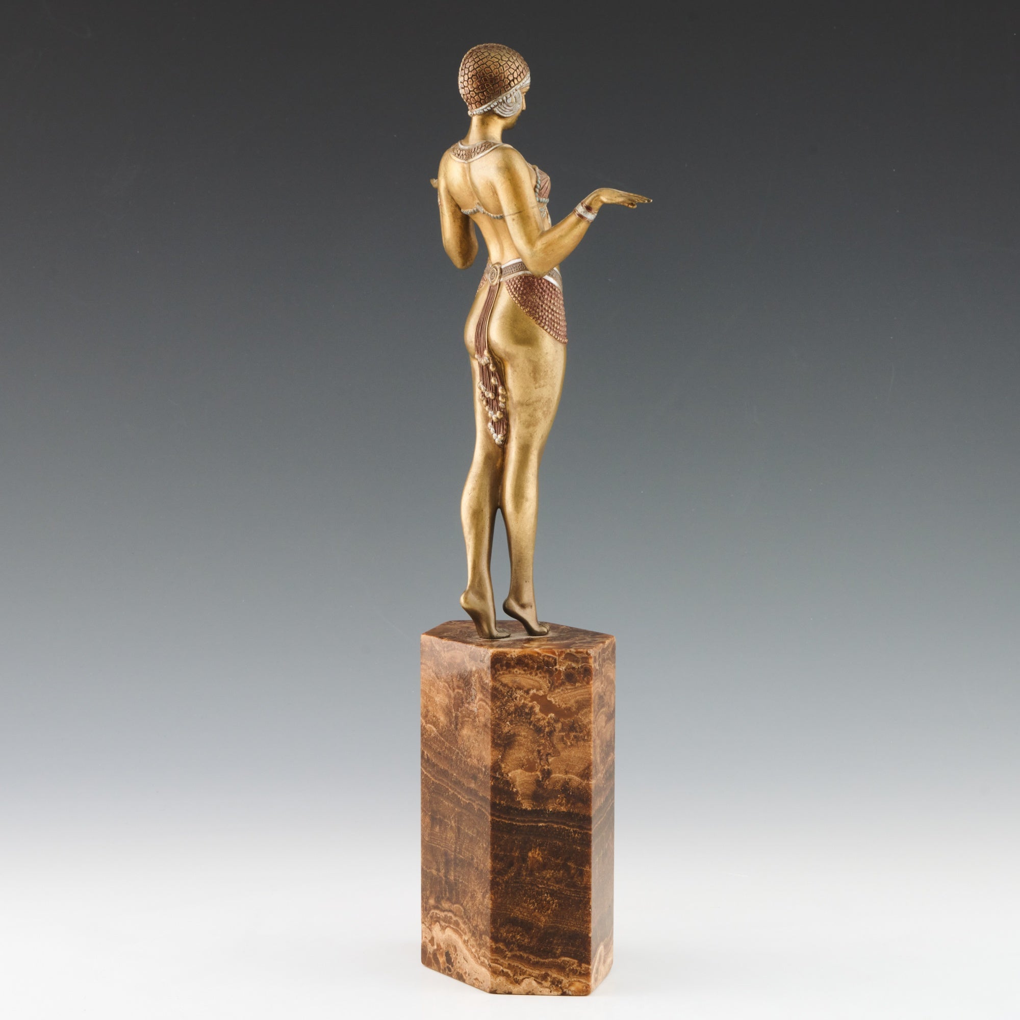 Original Rare and Fine Example of a Dancer by Demetre Chiparus - Jeroen Markies Art Deco
