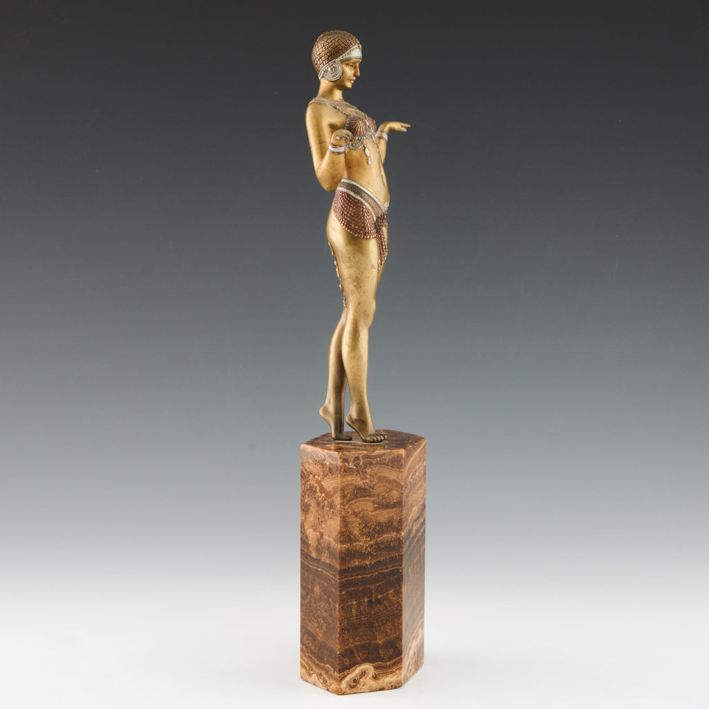Original Rare and Fine Example of a Dancer by Demetre Chiparus - Jeroen Markies Art Deco