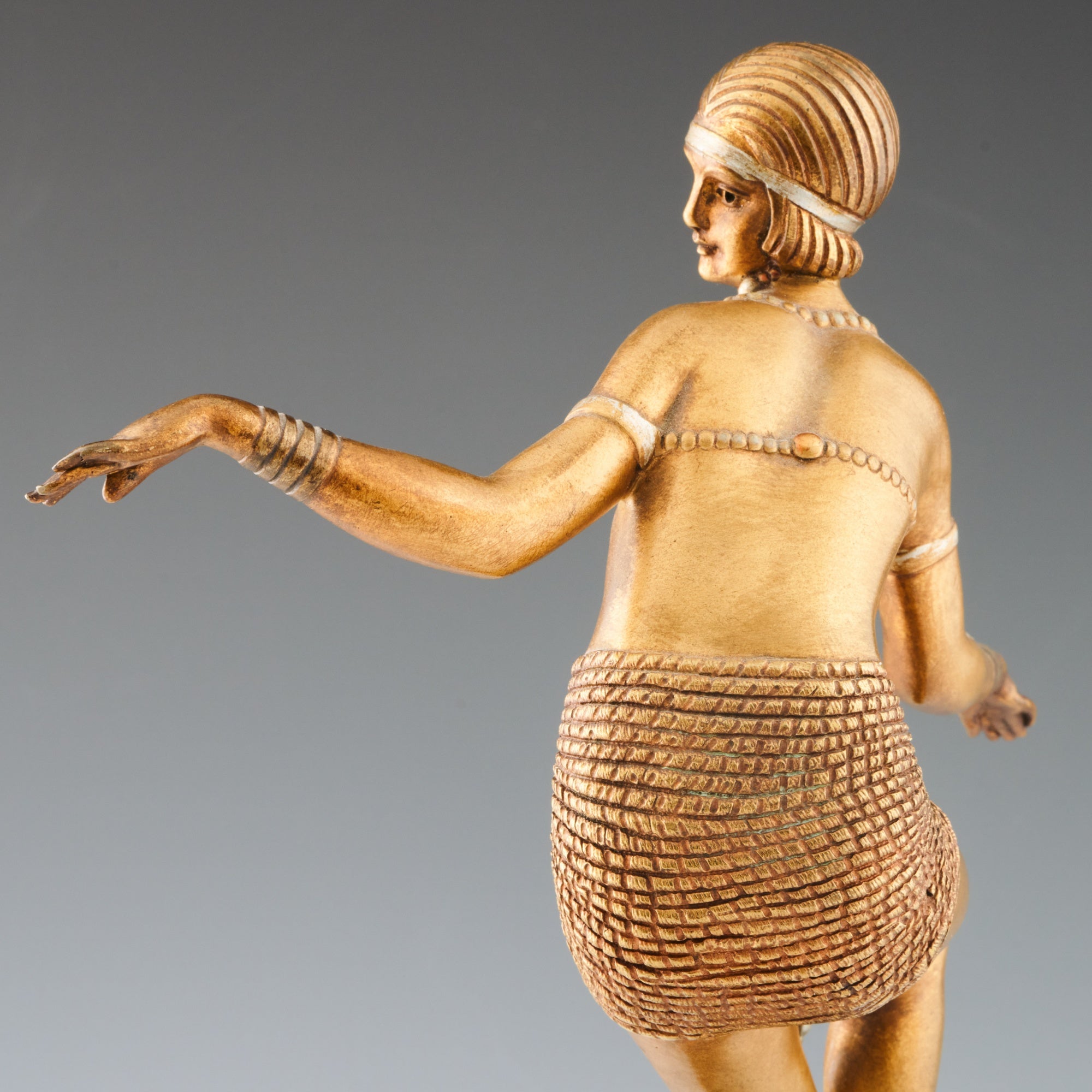 Original Art Deco Bronze Sculpture ' Delhi Dancer' By Demetre Chiparus Bronze and Marble - jeroen Markies Art Deco