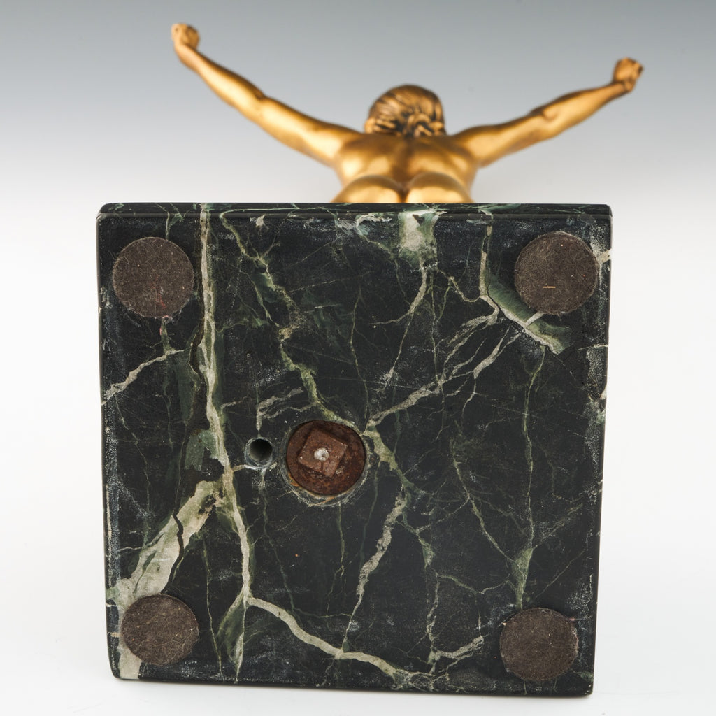 'Eveil' - 'Awakening' an Art Deco cold painted gilt bronze figure by Demetre Chiparus (1886-1947). Jeroen Markies Art Deco