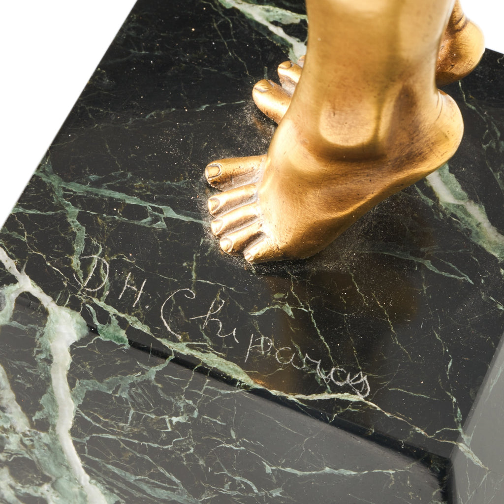 'Eveil' - 'Awakening' an Art Deco cold painted gilt bronze figure by Demetre Chiparus (1886-1947). Jeroen Markies Art Deco