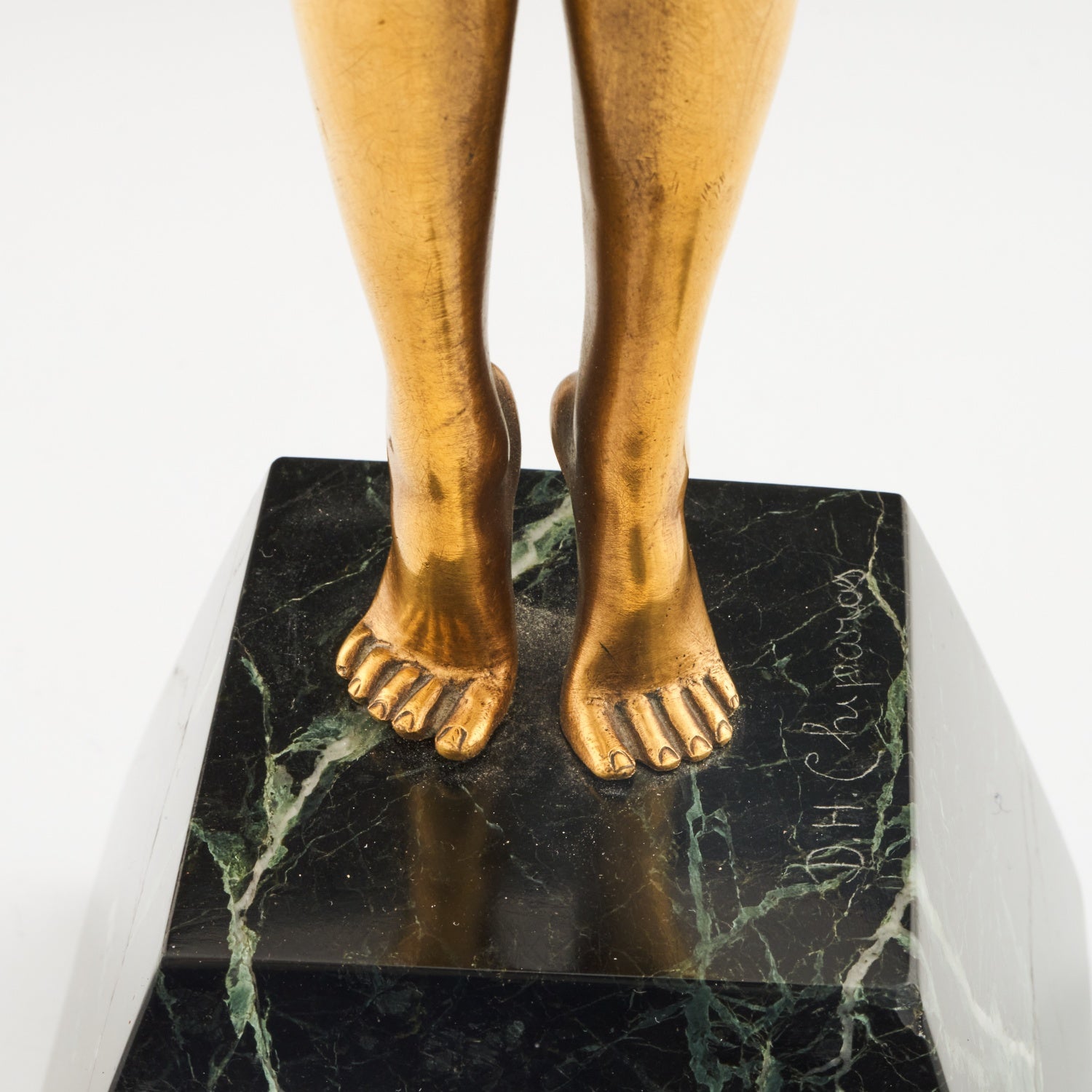 'Eveil' - 'Awakening' an Art Deco cold painted gilt bronze figure by Demetre Chiparus (1886-1947). Jeroen Markies Art Deco