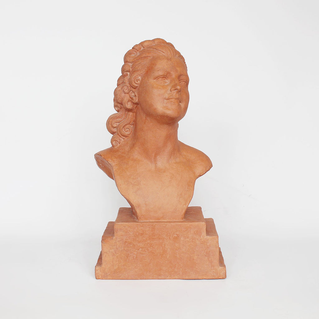Demetre Chiparus Art Deco terracotta bust circa 1925