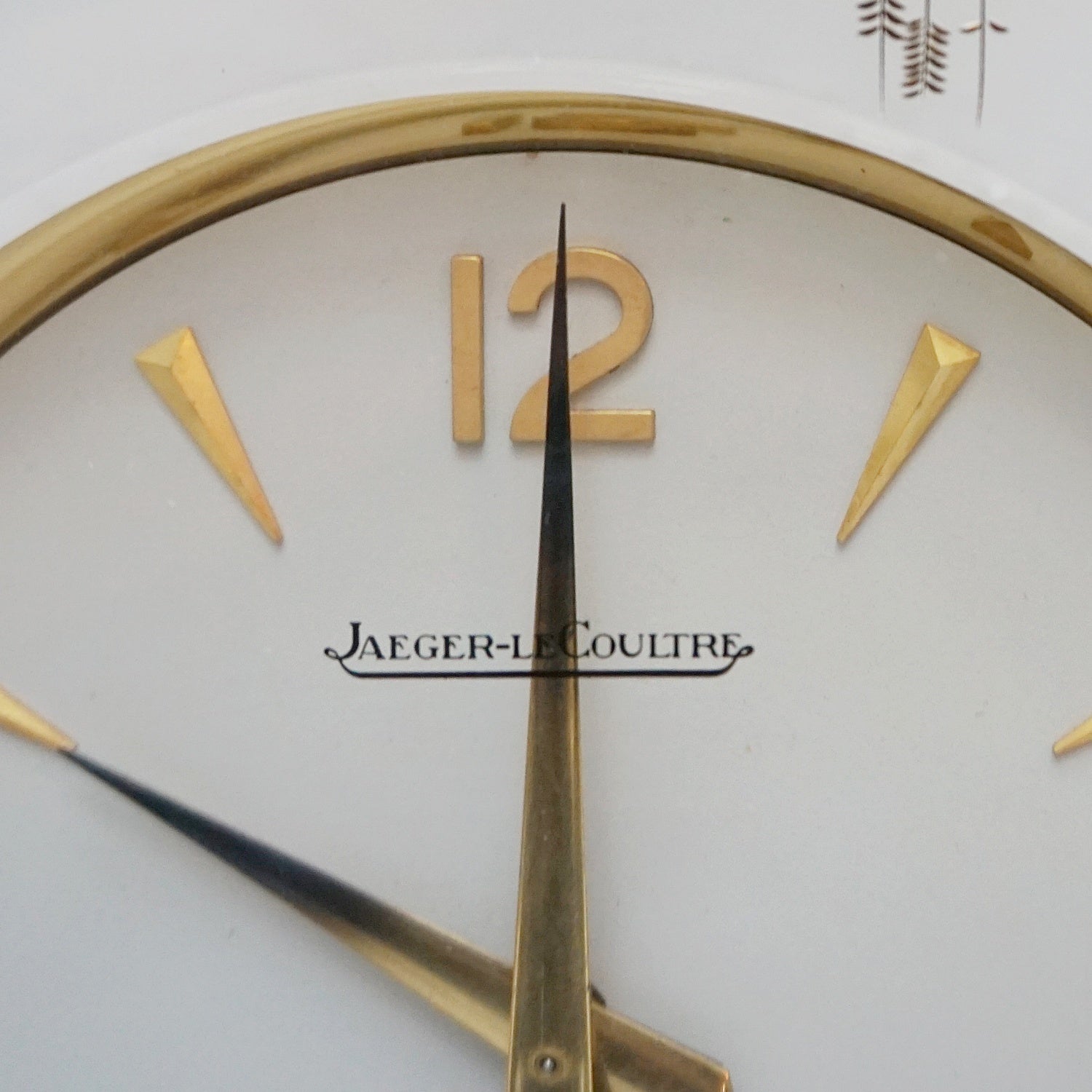 Vintage clocks - original Jaeger LeCoultre Marina Atmos - White lucite vintage clock - Jeroen Markies Art Deco