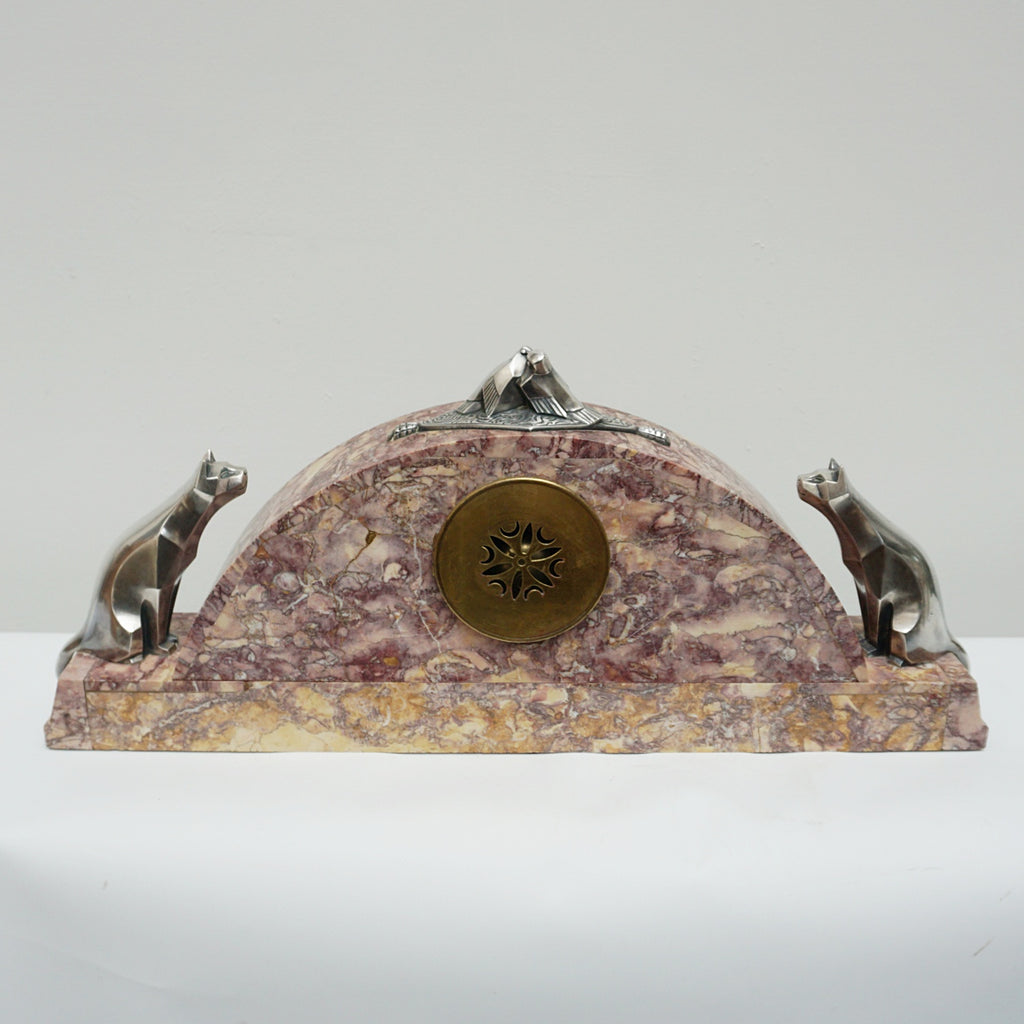 An Art Deco cubist clock attributed to George Lavroff - Jeroen Markies Art Deco