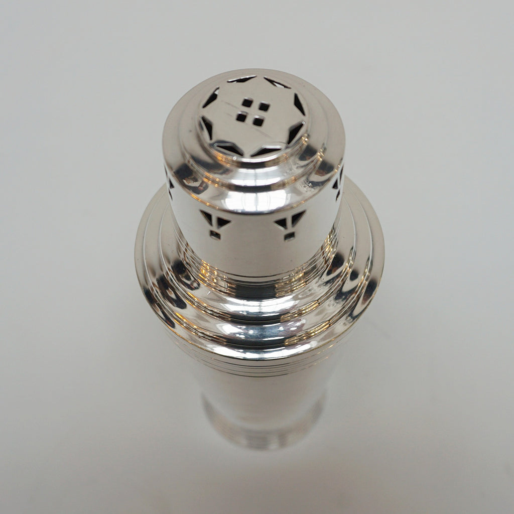 Keith Murray Designed Vintage Art Deco Sugar Sifter Retailed by Mappin & Webb - Jeroen Markies Art Deco