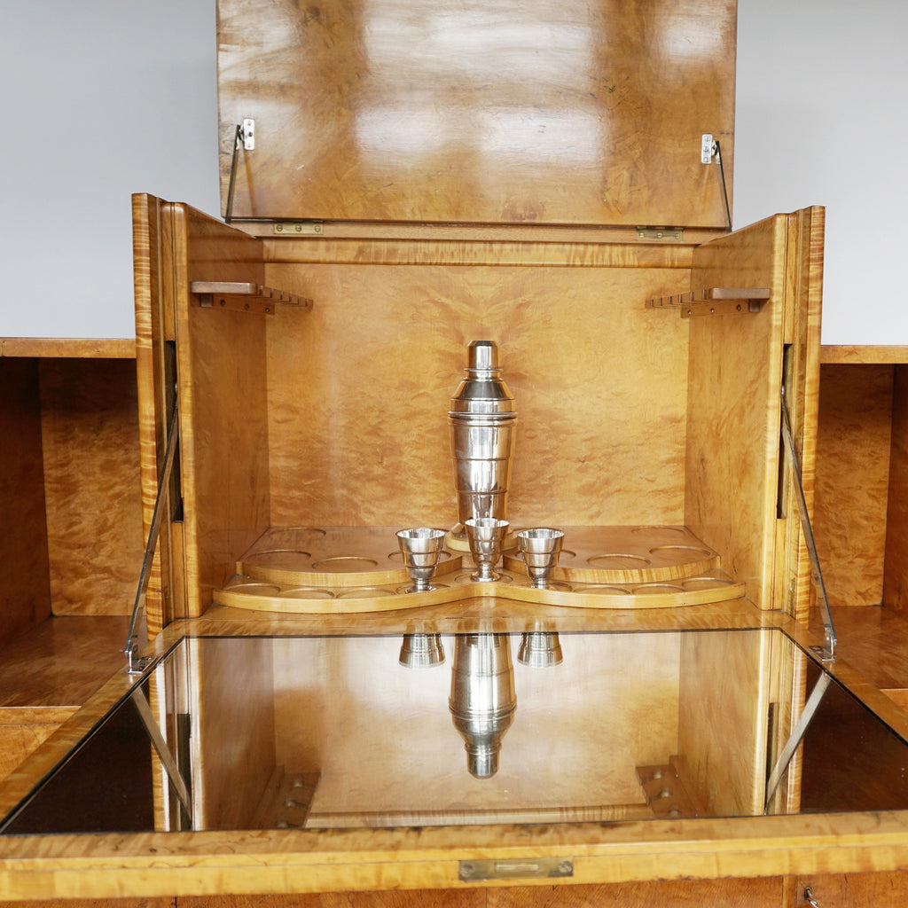 Art Deco Cocktail Cabinet Burr Walnut English Circa 1930 Art Deco Original Vintage Drinks Cabinet Jeroen Markies Art Deco
