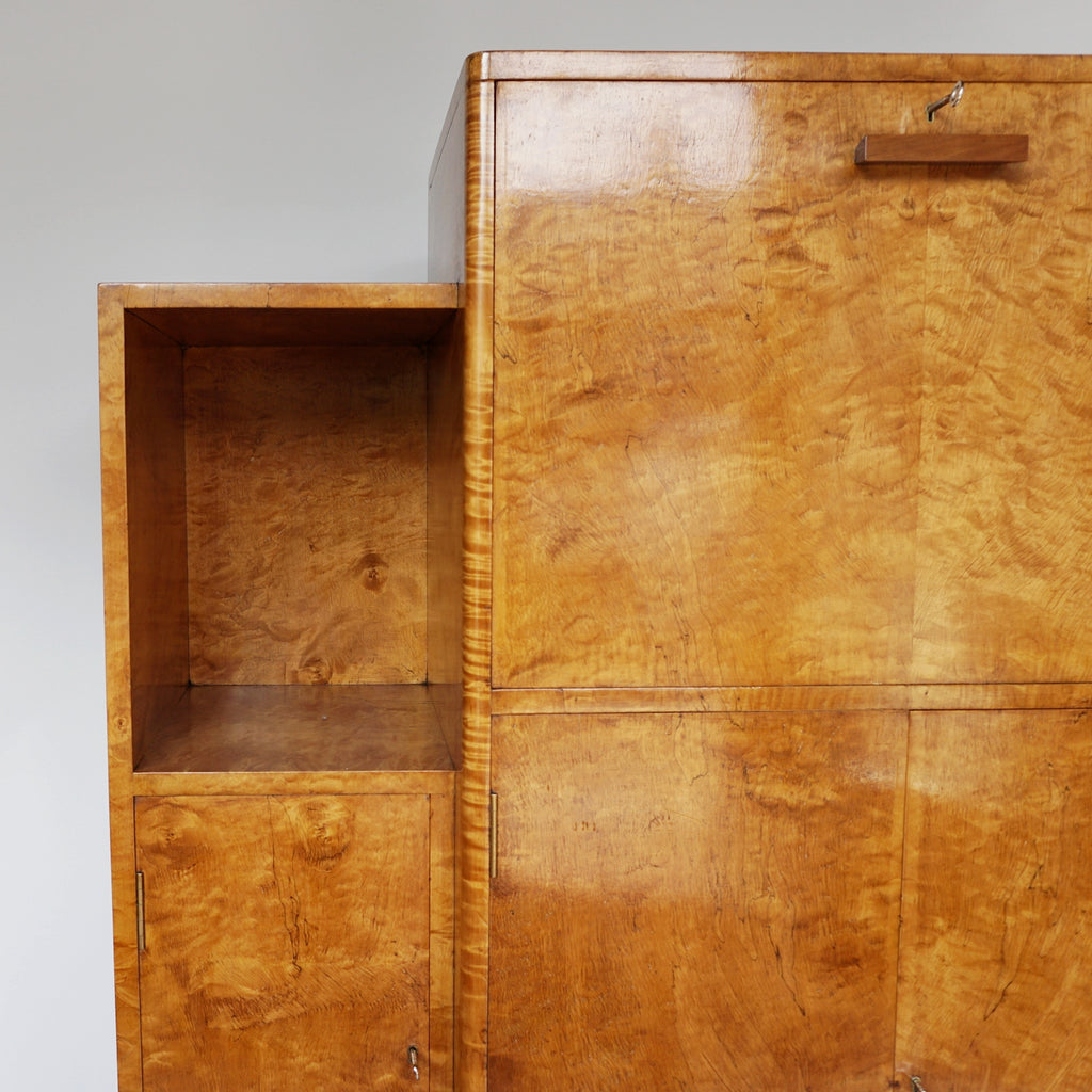 Art Deco Cocktail Cabinet Burr Walnut English Circa 1930 Art Deco Original Vintage Drinks Cabinet Jeroen Markies Art Deco