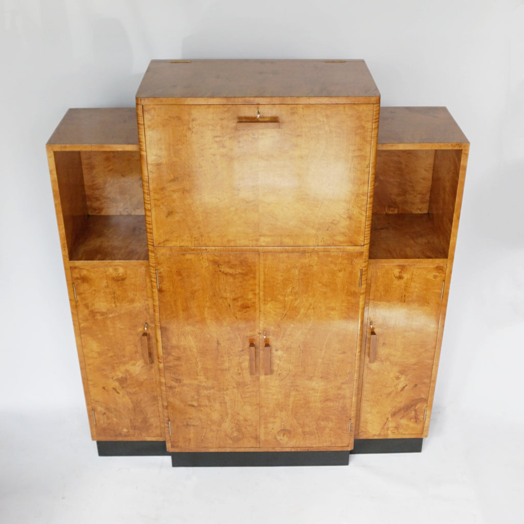 Art Deco Cocktail Cabinet Burr Walnut English Circa 1930 Art Deco Original Vintage Drinks Cabinet Jeroen Markies Art Deco