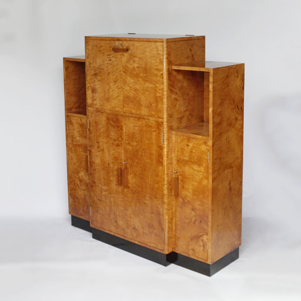 Art Deco Cocktail Cabinet Burr Walnut English Circa 1930 Art Deco Original Vintage Drinks Cabinet Jeroen Markies Art Deco
