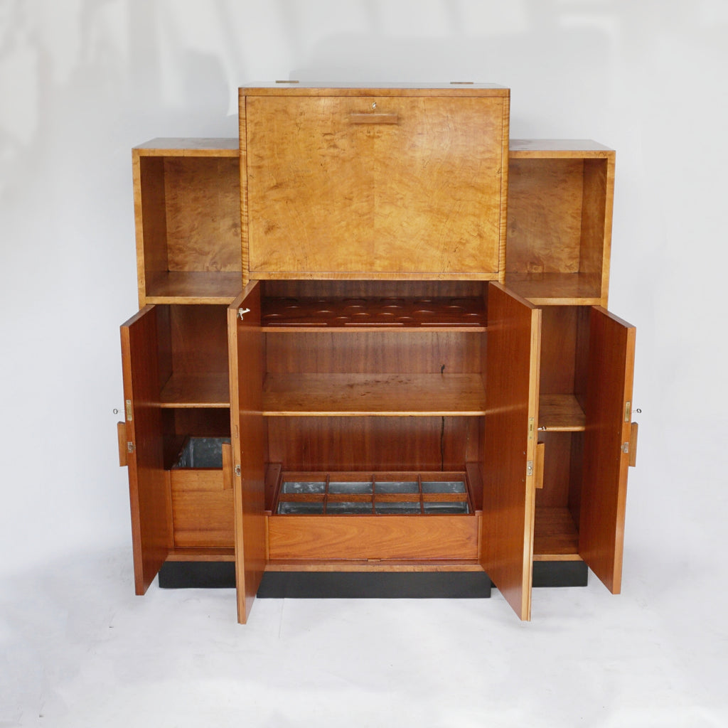 Art Deco Cocktail Cabinet Burr Walnut English Circa 1930 Art Deco Original Vintage Drinks Cabinet Jeroen Markies Art Deco