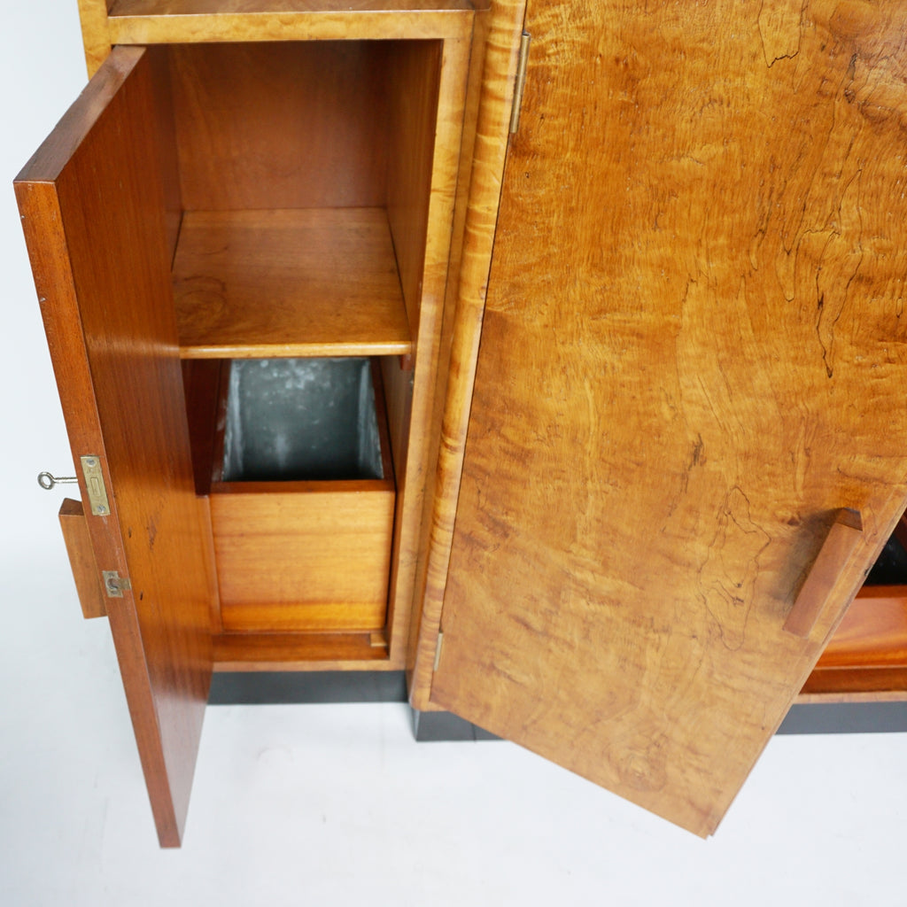 Art Deco Cocktail Cabinet Burr Walnut English Circa 1930 Art Deco Original Vintage Drinks Cabinet Jeroen Markies Art Deco