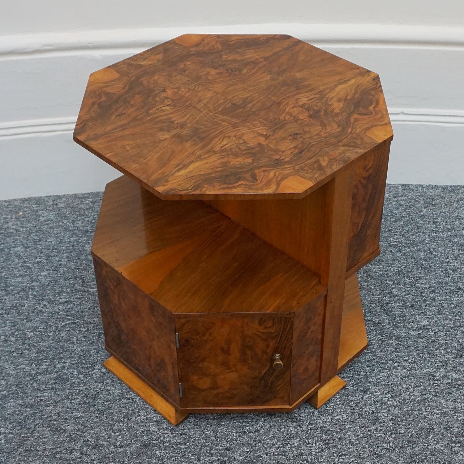 Art Deco Walnut Library/Side Table by Heal's of London - Jeroen Markies Art Deco