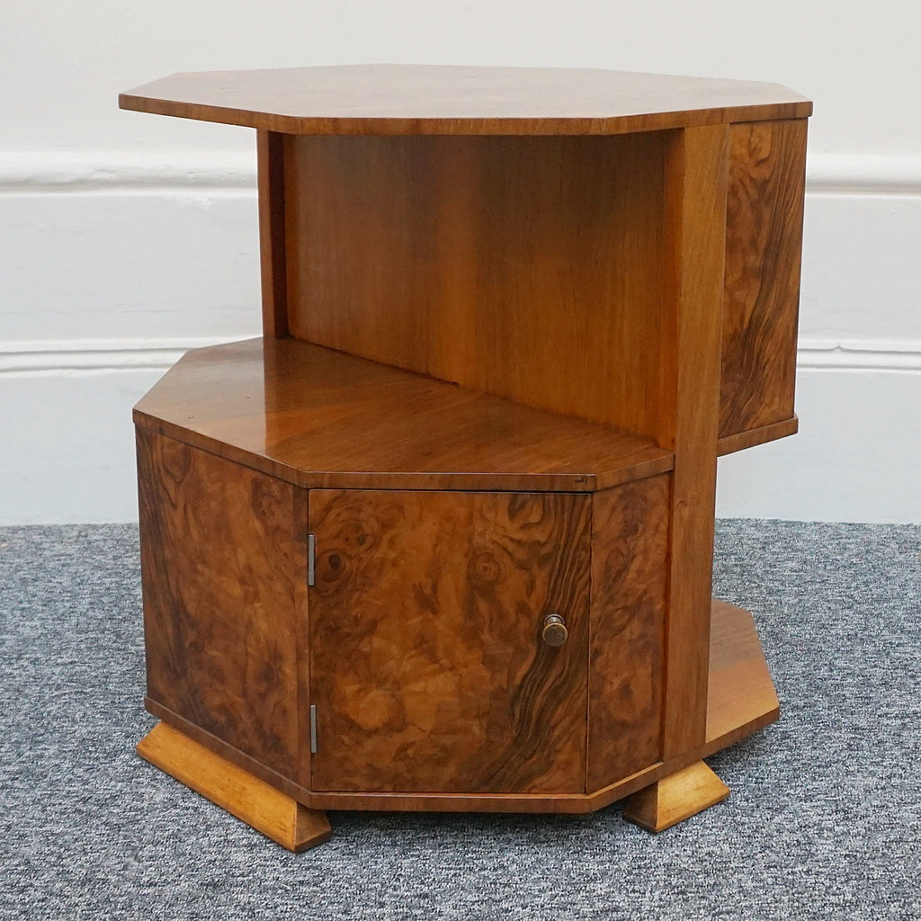 Art Deco Walnut Library/Side Table by Heal's of London - Jeroen Markies Art Deco