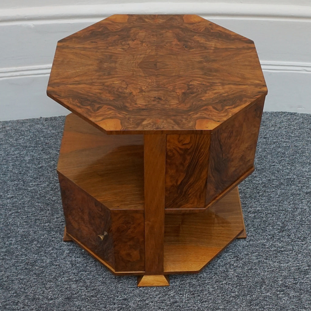 Art Deco Walnut Library/Side Table by Heal's of London - Jeroen Markies Art Deco