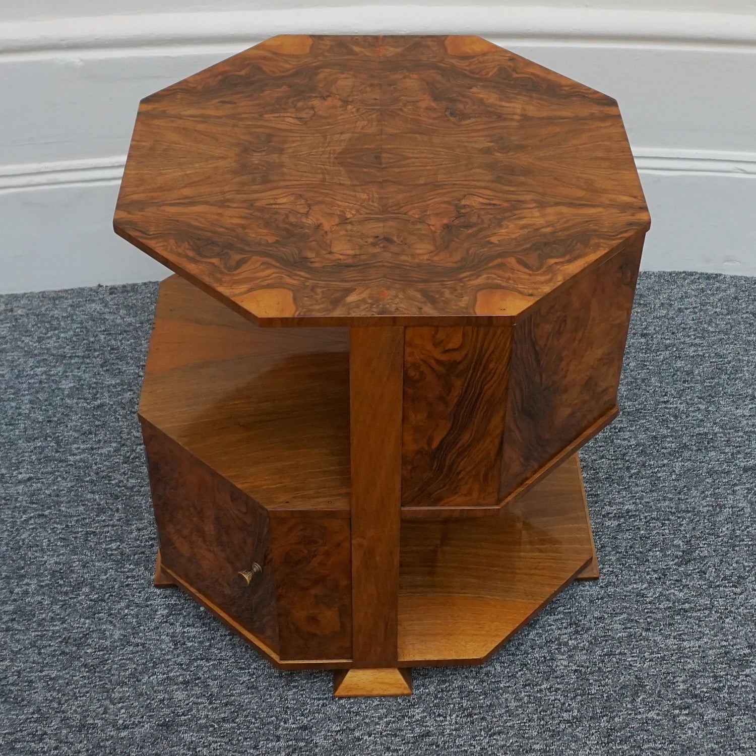 Art Deco Walnut Library/Side Table by Heal's of London - Jeroen Markies Art Deco