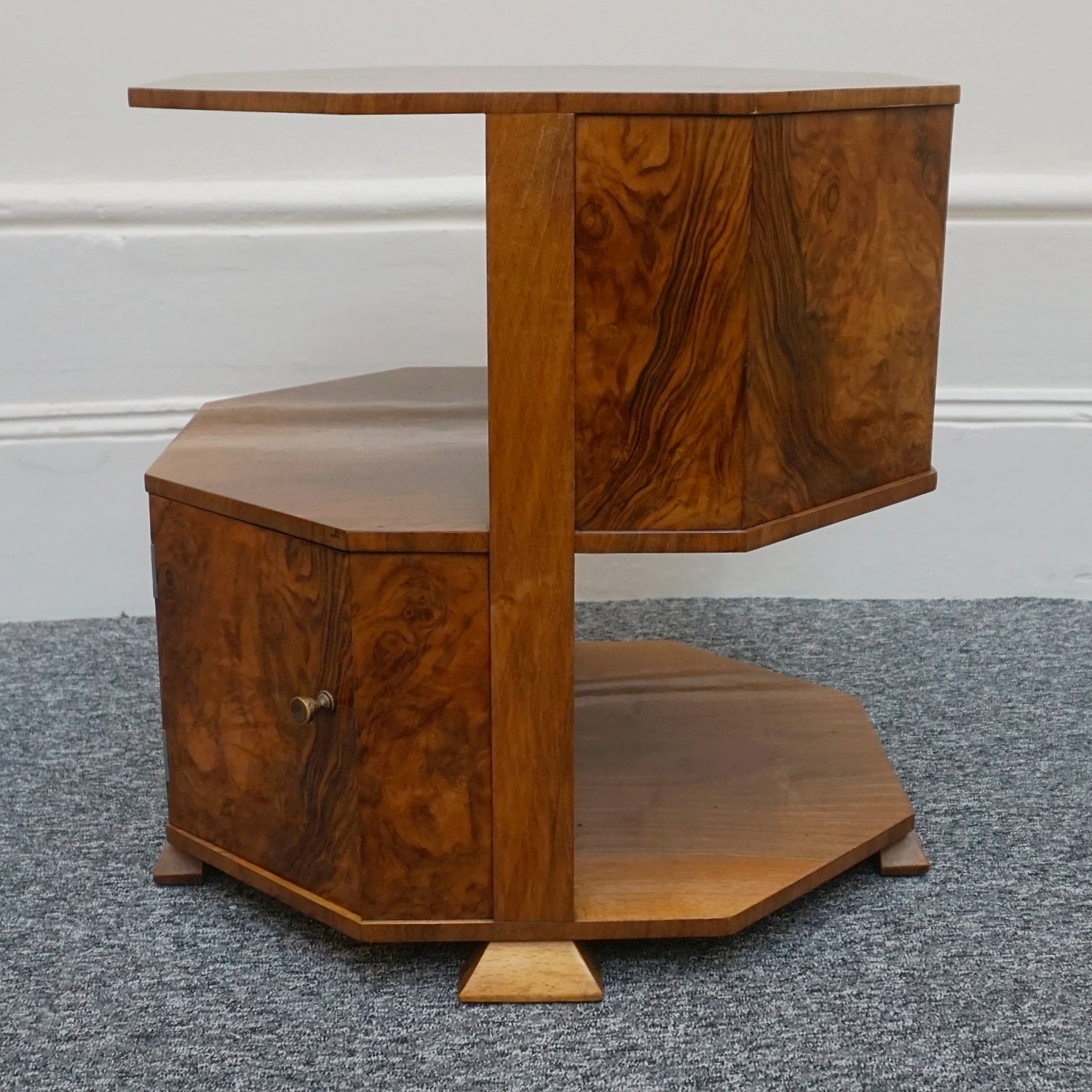 Art Deco Walnut Library/Side Table by Heal's of London - Jeroen Markies Art Deco