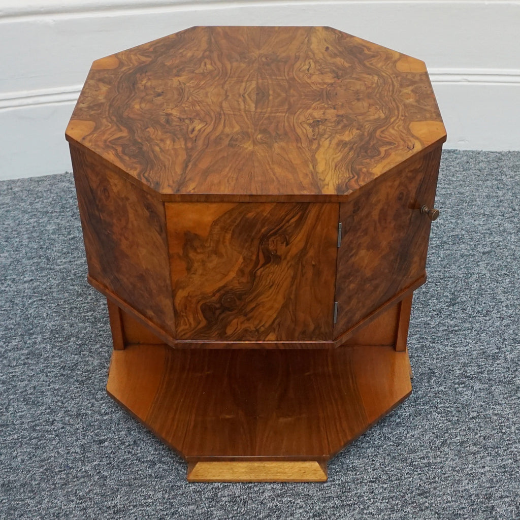 Art Deco Walnut Library/Side Table by Heal's of London - Jeroen Markies Art Deco