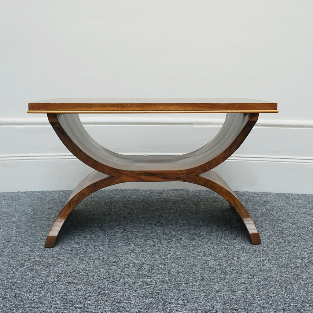 Vintage Harry & Lou Epstein Burr Walnut Art Deco Coffee Table - Jeroen Markies Art Deco