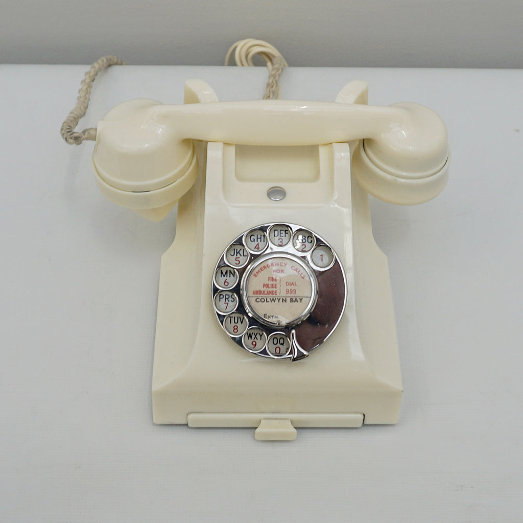 Original GPO Model 332L Ivory Bakelite Telephone - Jeroen Markies Art Deco