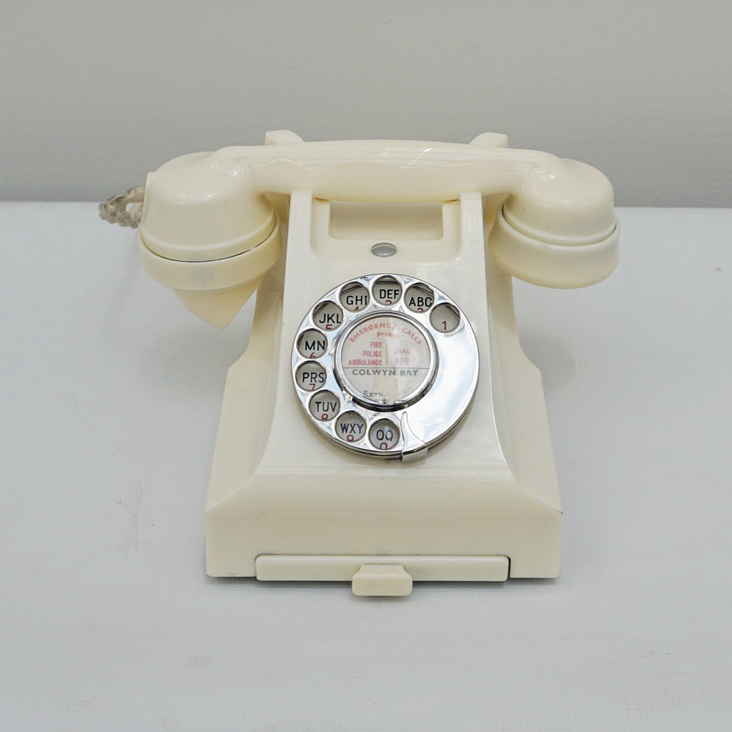 Original GPO Model 332L Ivory Bakelite Telephone - Jeroen Markies Art Deco