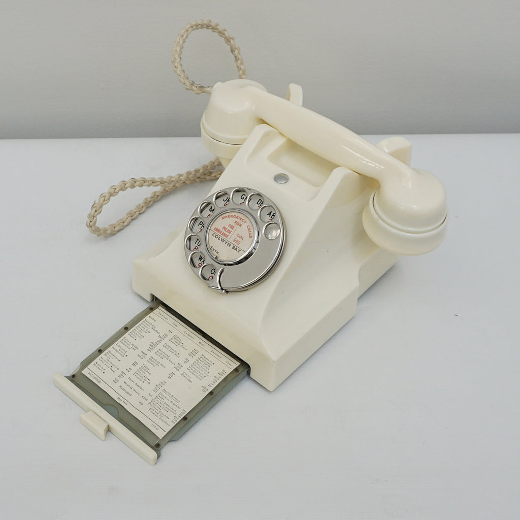 Original GPO Model 332L Ivory Bakelite Telephone - Jeroen Markies Art Deco