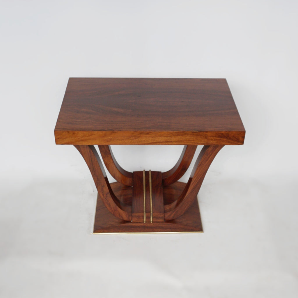 Art Deco Low Console Table French Walnut - Jeroen Markies Art Deco