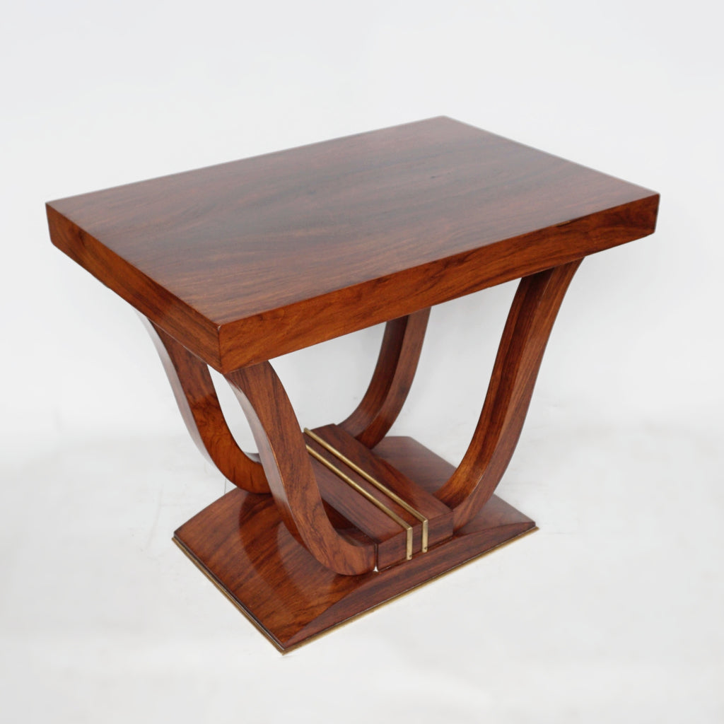 Art Deco Low Console Table French Walnut - Jeroen Markies Art Deco