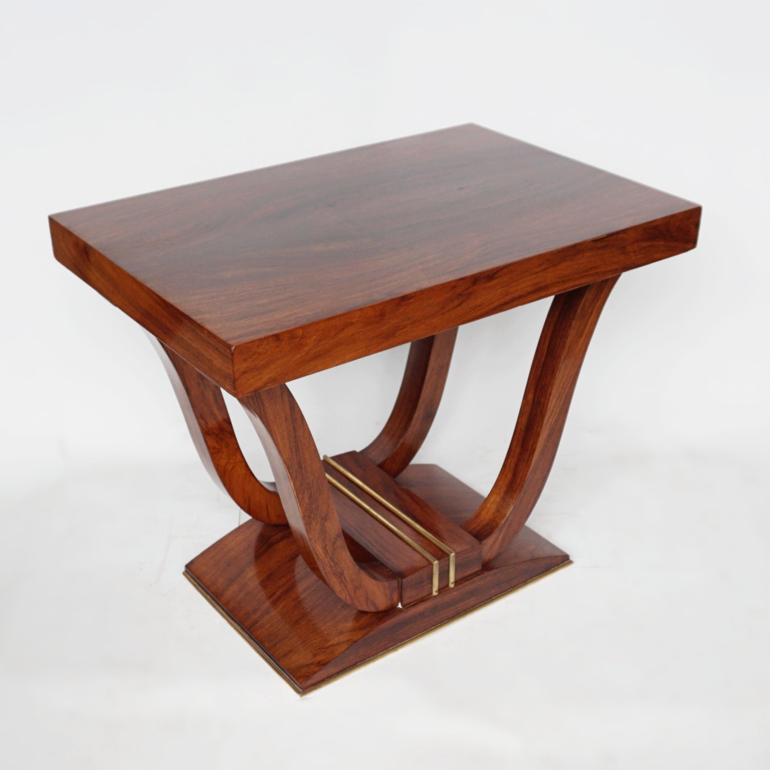 Art Deco Low Console Table French Walnut - Jeroen Markies Art Deco