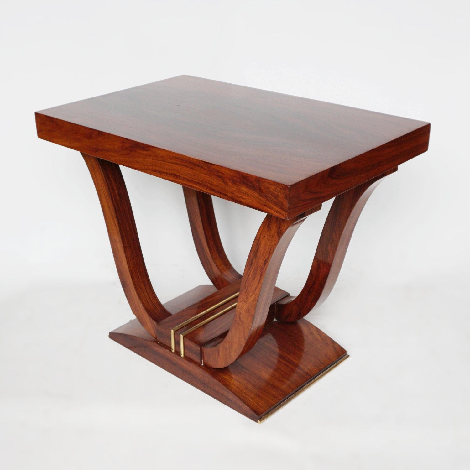 Art Deco Low Console Table French Walnut - Jeroen Markies Art Deco