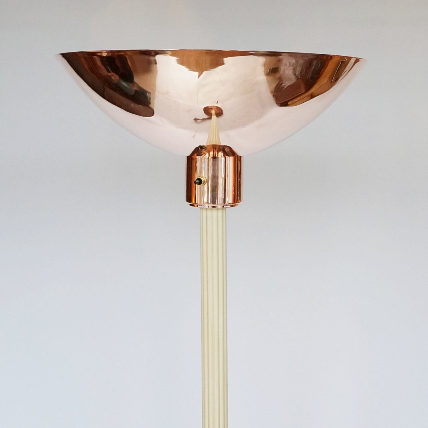 Art Deco Uplighter Floor Lamp Bakelite and Copper - Jeroen Markies Art Deco